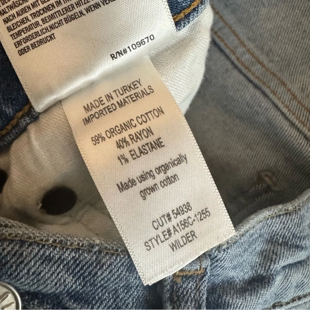Agolde Wilder Mid Rise Comfort Straight in Cascadia 24